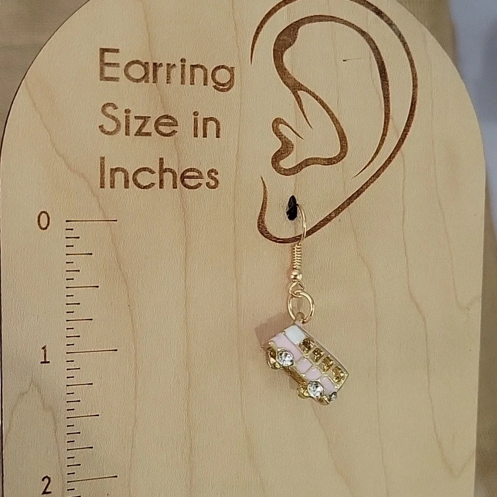 VW Micro Bus Drop Earrings - Picture 7 of 8